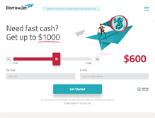 Tablet Screenshot of borrowjet.com